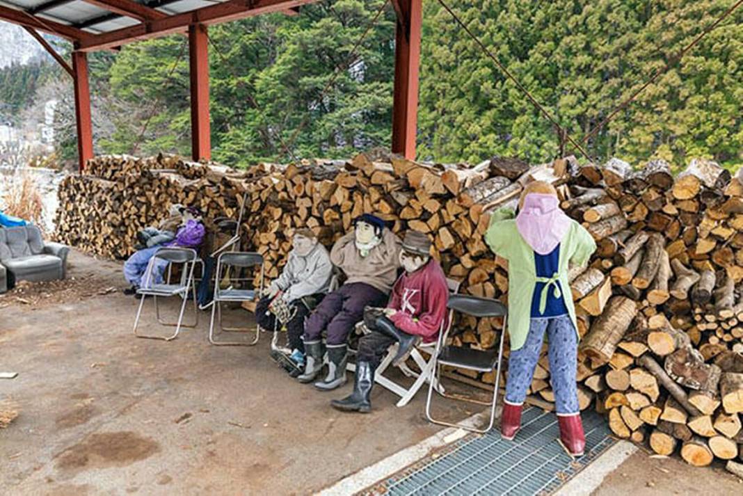 Bu köye gelenler gözlerine inanamıyor: Tüyler ürperten manzara! Hepsi yetişkin insan boyutlarında 31